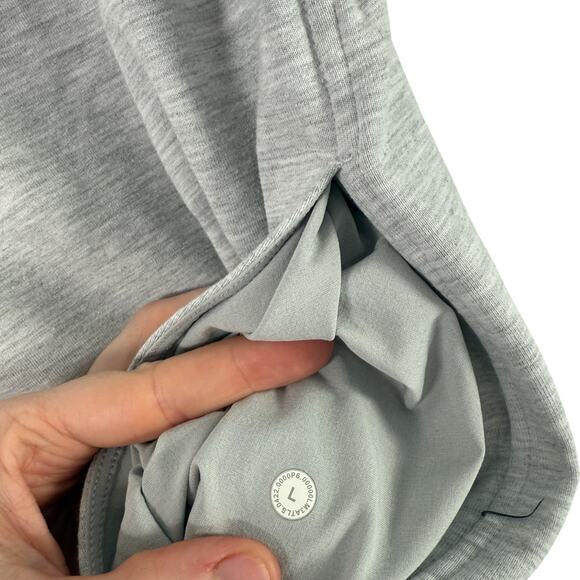 Lululemon City Sweat Pullover Hoodie Grey Company Logo Casual Travel Mens Large - Picture 5 of 7